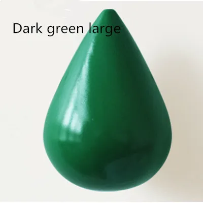 large dark green Настенные крючки капли воды украшения смолы деревянные крючки зерна двери спальни после крючки пальто крючок одной стены вешалка стикер стены - Цвет: large dark green