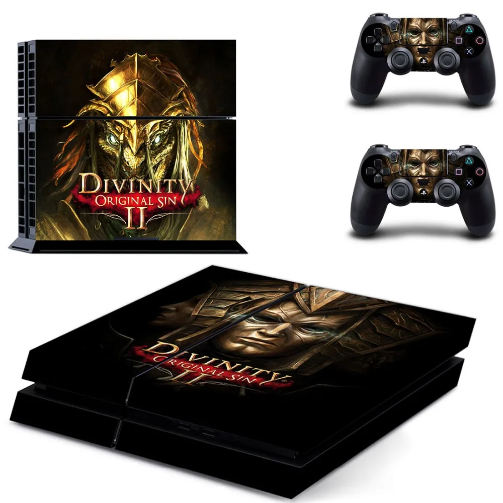 Divinity Оригинал Sin 2 PS4 наклейки vinilo защитный чехол для игровая приставка Сони 4