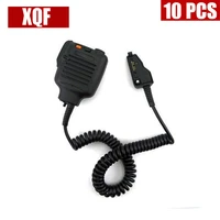 xqf 10pcs handheld shoulder speaker mic for kenwood tk280 tk2140 tk385 tk3140 radio
