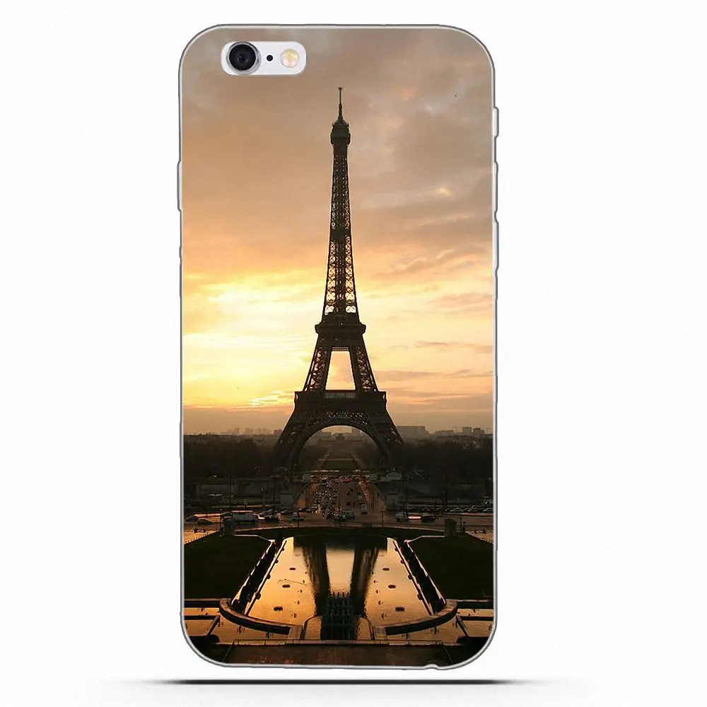Diy Роскошный чехол для телефона Apple iPhone 4 4S 5 5C 5S SE 6 6S 7 8 Plus X Романтический Париж