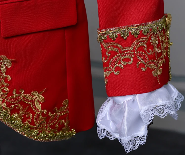 Пиджак PYJTRL мужской классический блейзер для свадьбы певицы красный белый черный