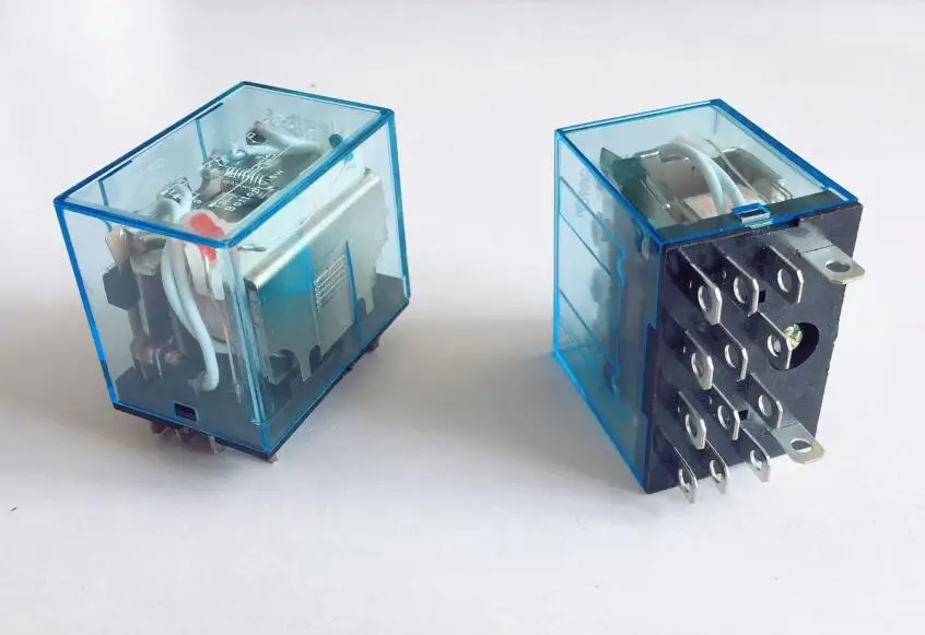 Промежуточное реле LY4NJ, маленькое электромагнитное реле мощности, 14 контактов, 12 В переменного тока, 24 В переменного тока, 110 В переменного тока, 220 В переменного тока