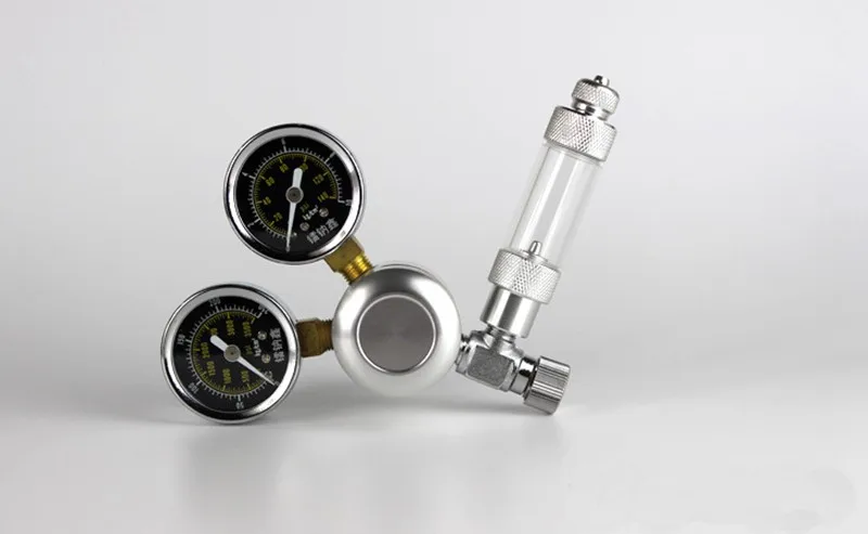 2 шт. из металла co2 предела таблицы интерфейса общий Аквариум co2 регулятор для аквариума diy co2 системы проверьте клапан диффузор
