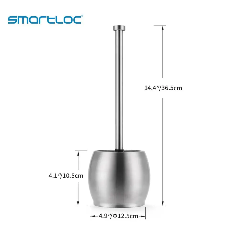 Фото Набор 2 smartloc подставка из нержавеющей стали держатель для туалетной щетки Чистящие Инструменты Аксессуары для ванной комнаты №4