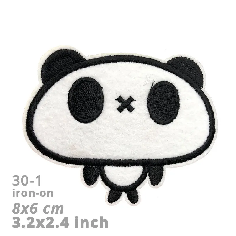 Нашивка с железной пандой для одежды нашивка в полоску наклейки нашивки