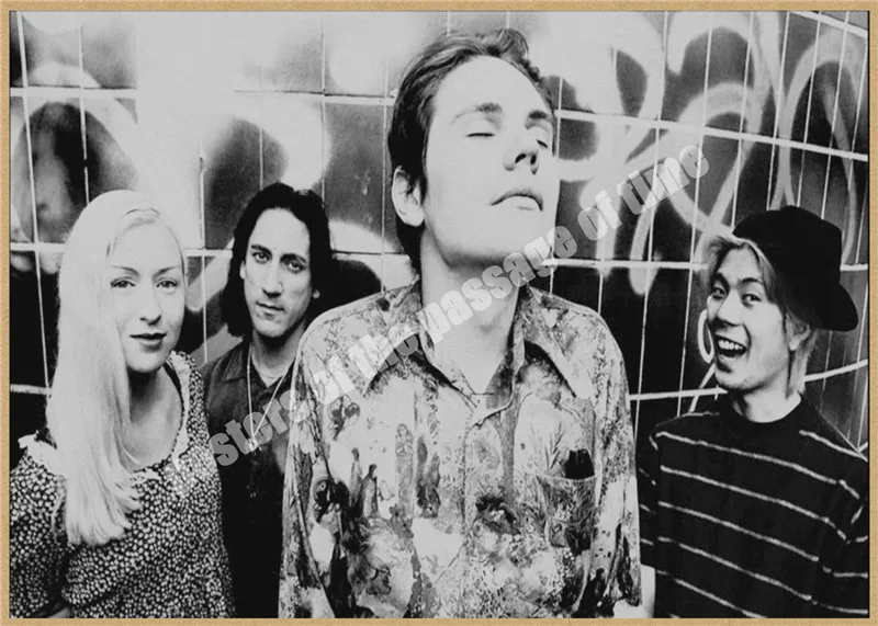 В Smashing Pumpkins альтернатива Поп/Рок домашнего интерьера крафт кислота рок-н-РОЛ постер рисунок основной наклейки на стену - Цвет: Красный