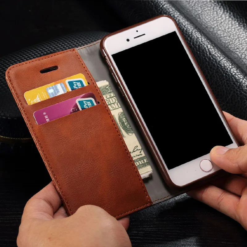 Роскошные Флип Кожаный Чехол для iPhone 6 S/6 Плюс S бумажник Стенд 3D Линии Крышка Коке