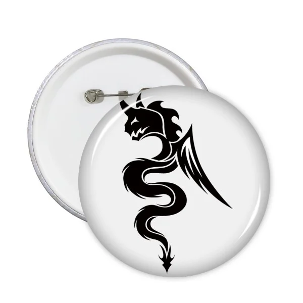5 шт. круглый значок с изображением дракона животного | Дом и сад