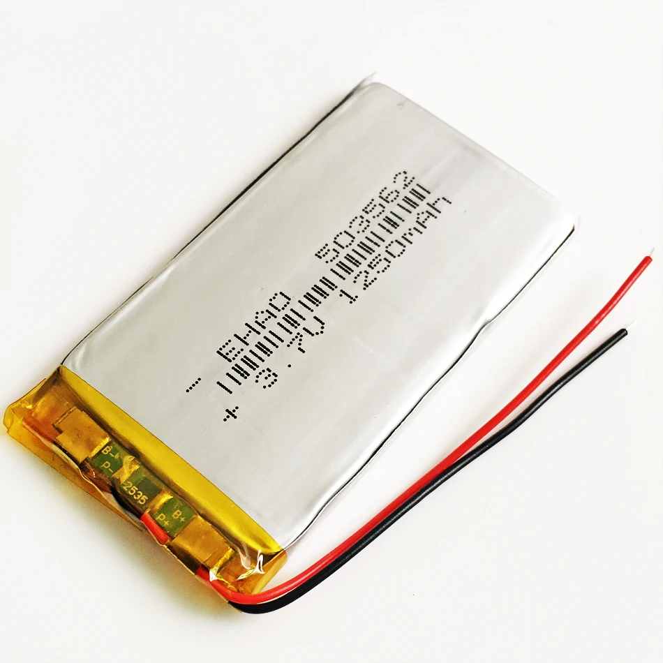 Литий полимерная аккумуляторная батарея 3 7 в 1250 мАч 503562 для Mp3 GPS PSP DVD динамиков MP4