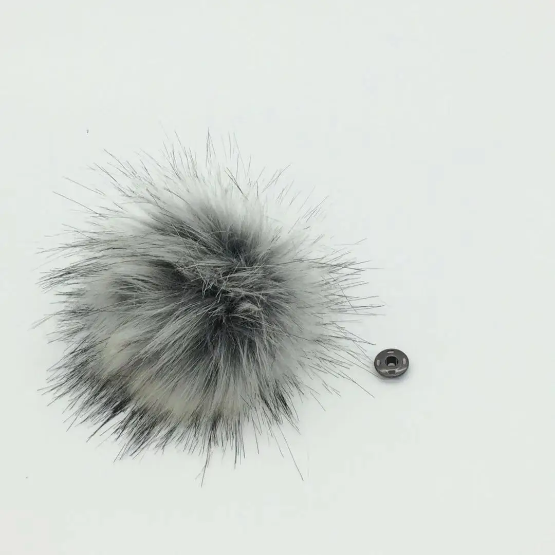 Реквизит для фотосъемки новорожденных детская шапочка pom hat diy помпоны для шляпы - Цвет: Светло-серый