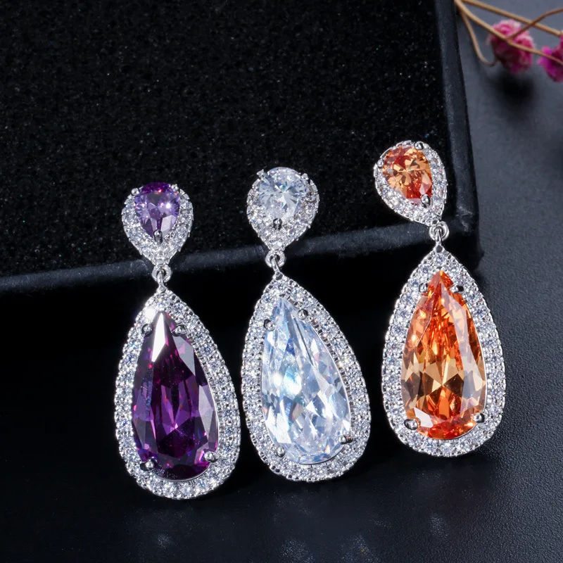 2019 новые серьги качество Циркон Изысканный серьга multi выбор