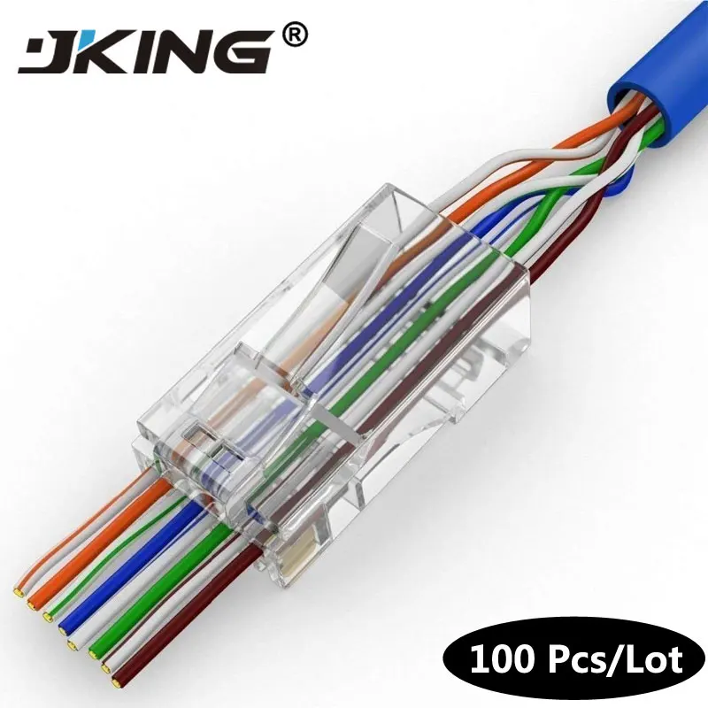 EZ rj45 разъем cat6 rj 45 ethernet Кабельный cat5e utp 8P8C cat 6 сетевой 8-контактный