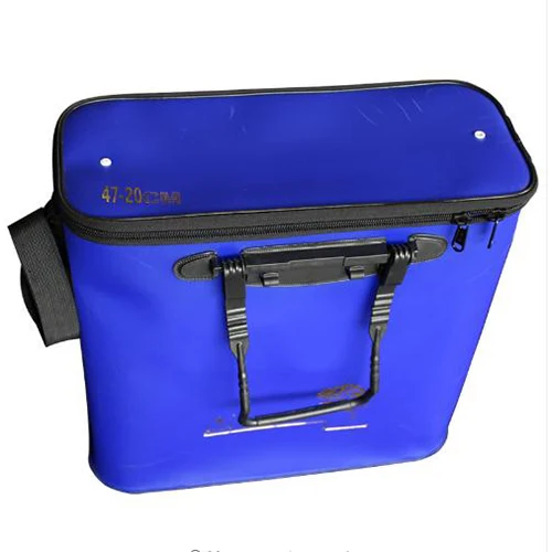 Новые рыболовные сумки 47*20*45 см EVA рыболовное ведро Pesca Acesorios Bolsa De Pesca Большая вместительная коробка - Цвет: blue