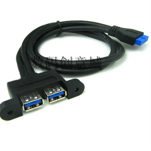 Новый двухпортовый USB 3 0 с гнездовым креплением на 20 контактный разъем