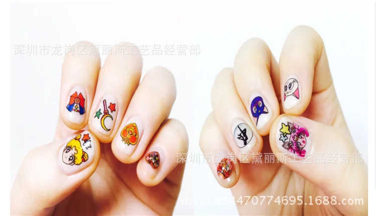 5 sheet 3D Nail Sticker Mixed Colorful Designs Korean Stickers Decals Cartoo Makeup Water Tattoos Manicure Tool DLS365-382 | Красота и