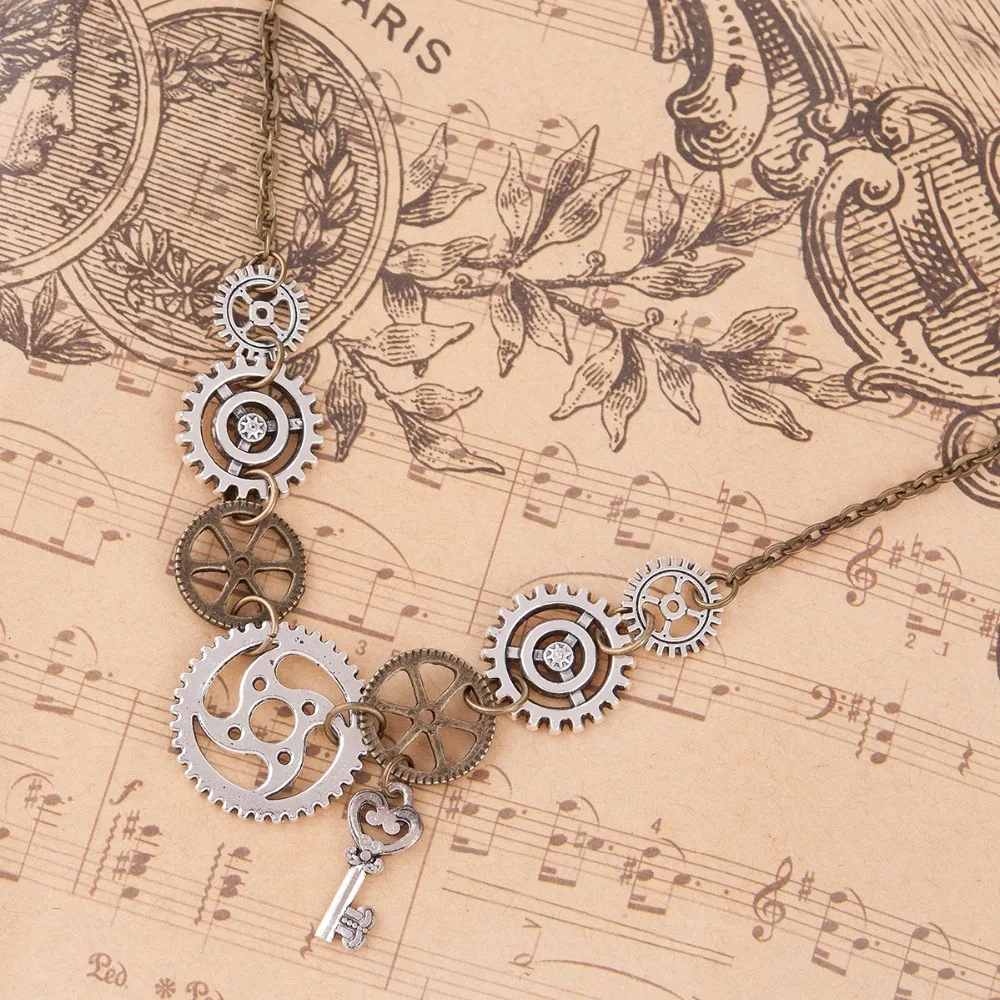 DoreenBeads Новое модное массивное ожерелье в стиле стимпанк звеньевая кабельная цепь