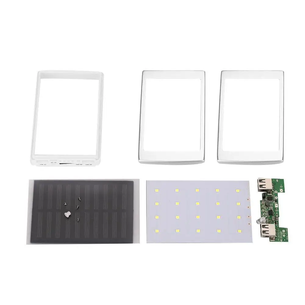 MV power 5 цветов двойной USB светодиодный печатная плата PCBA панель солнечной энергии DIY Kit солнечная панель банк питания для-18650-зарядное устройство - Цвет: Зеленый камуфляж