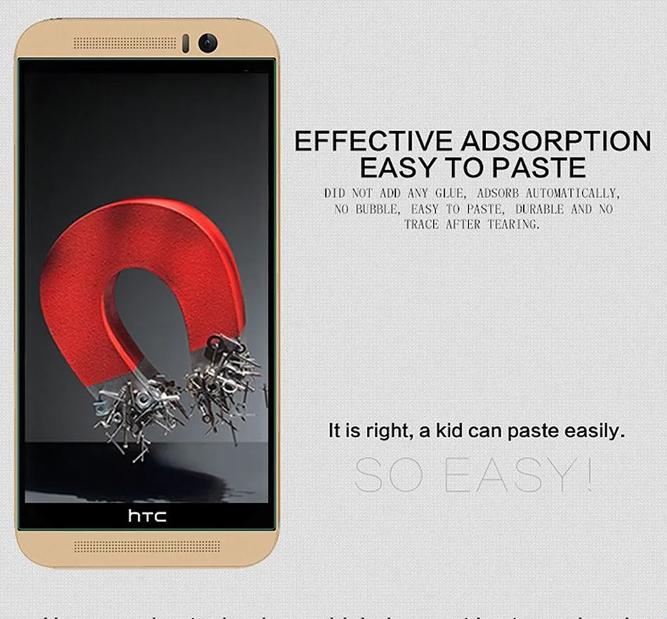 Оригинальное закаленное стекло 9H 2.5D для HTC One M7 защитная пленка M 7 801S 801E 801N 801D 802T 802D