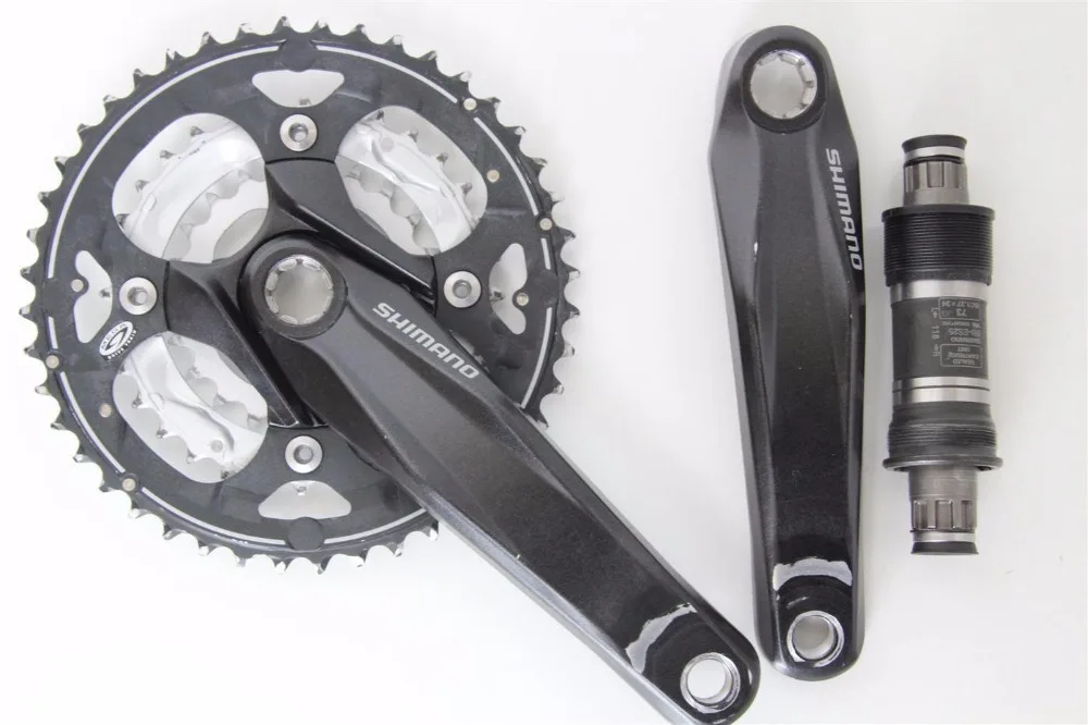 SHIMANO Alivio FC M430 3x9S 27S MTB Ctalink Spline Crankset + ES25 68x118 мм Нижний Кронштейн | Спорт и развлечения