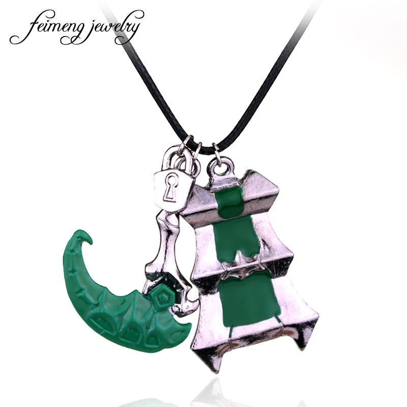 Конкурентоспособные игры искусственная веревка кожаное ожерелье с зеленой