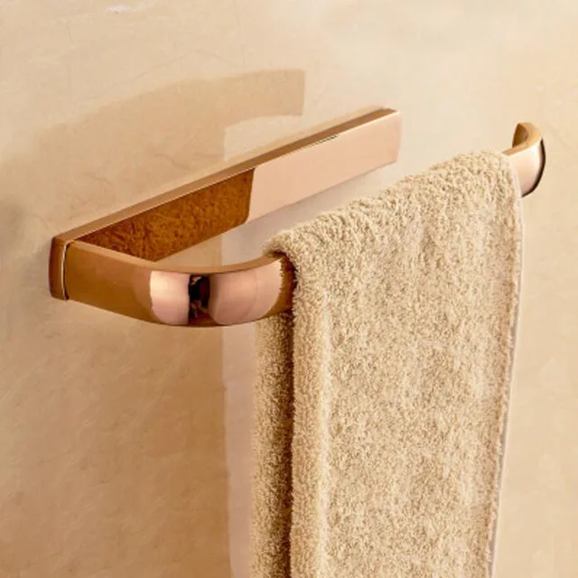 towel ring Набор оборудования для ванной комнаты, латунный держатель бумаги, полотенцесушитель, вешалка для полотенец, держатель для туалетной щетки, угловая полка аксессуары для ванной комнаты Набор - Цвет: towel ring
