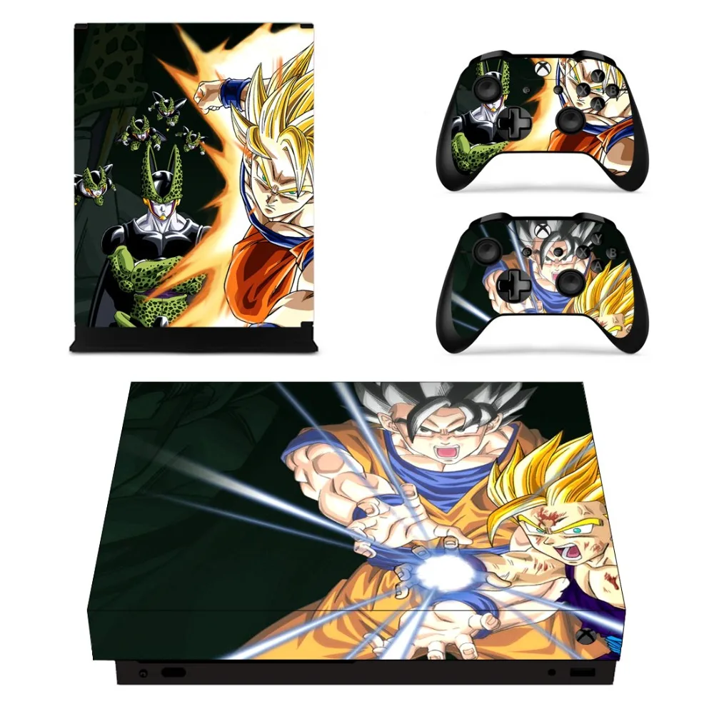 Dragon Ball Super Goku Faceplates Skin Console & Controller Decal Stickers for Xbox One X + Sticker | Электроника