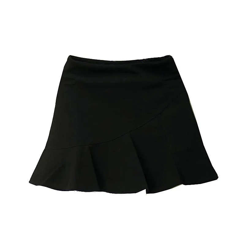 Flavor bust skirt summer 2017 female all-match high waist black slim hip a pleated causal short | Женская одежда