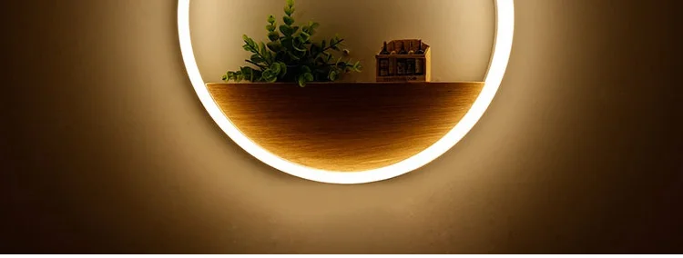 Modern LED Wall lights for bathroom aluminum hardware acrylic lampshade rings design Decoration indoor home lamp diameter 40CM