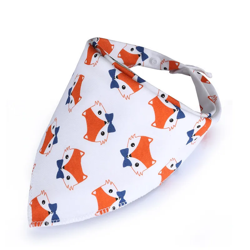 Cotton Fox Baby Bandana Bibs Cactus Feeding Cloth Newborn Babador Smock Children Burp Cheap Stuff | Детская одежда и обувь