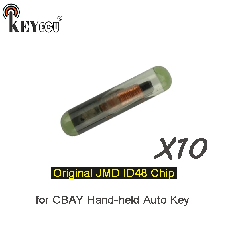 

KEYECU 10x Original JMD ID48 Chip Car Key Transponder Remote key Chip for CBAY Hand-held Car Key Copy Auto Key Programmer