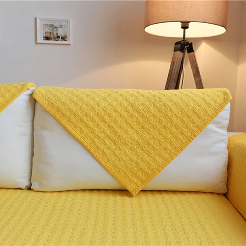 1 yellow 1 шт. анти-грязный Хлопковый чехол для дивана Пэт собака коврик подушка все включено съемный мульти-размер угловой диван полотенце для секционного дивана - Цвет: 1 yellow