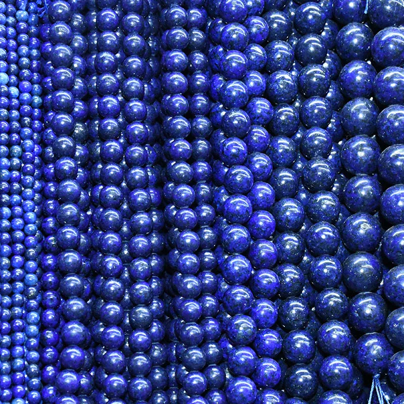 Wholesale natural stone blue gold round beads DIY bracelet necklace original gifts wholesale and retail 4/6/8/10 / 12mm | Украшения и