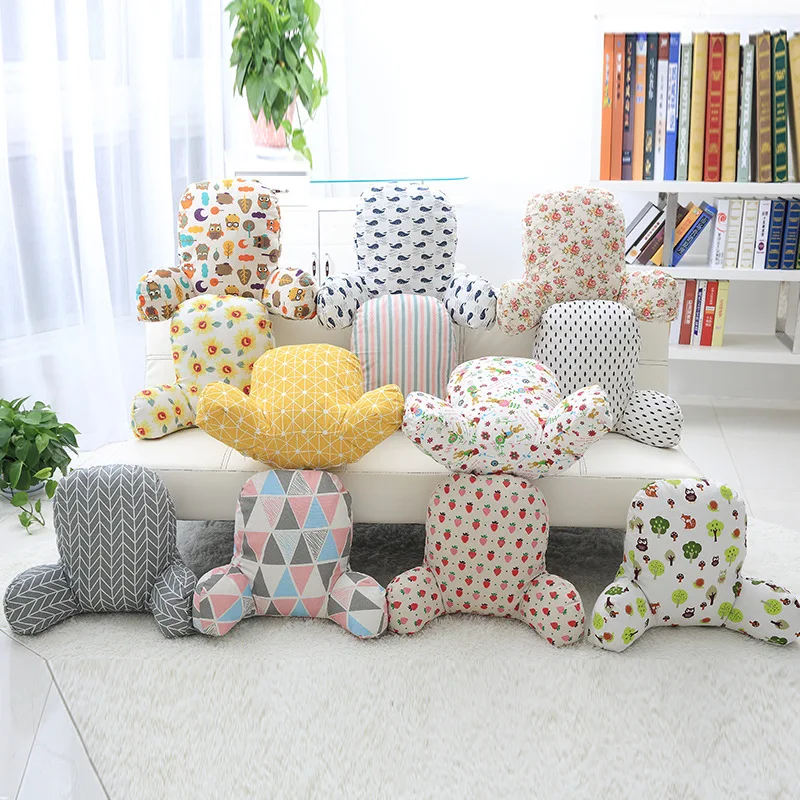 Creative Heightening Cushion Cotton and Linen Office Waist Pad Car Seat Pillow Pregnant Women Bedside | Дом и сад
