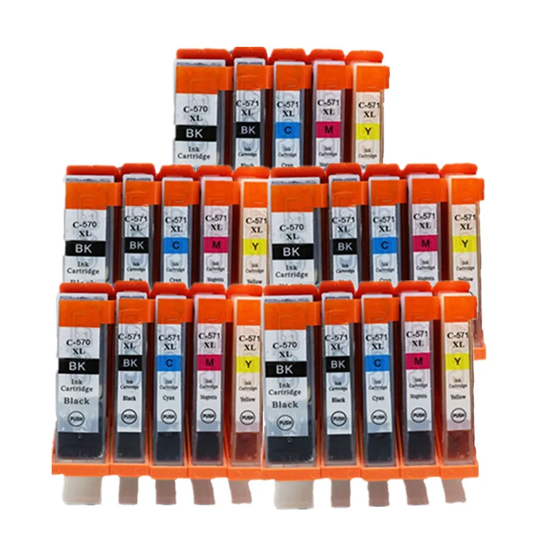 5SET 5 PGI 570 570XL PGI-570 PGI570 PGI570XL PGI-570XL CLI-571 чернильный картридж сменный для Canon MG7750 MG7751 MG7752 MG7753 - Цвет: 5SET 5