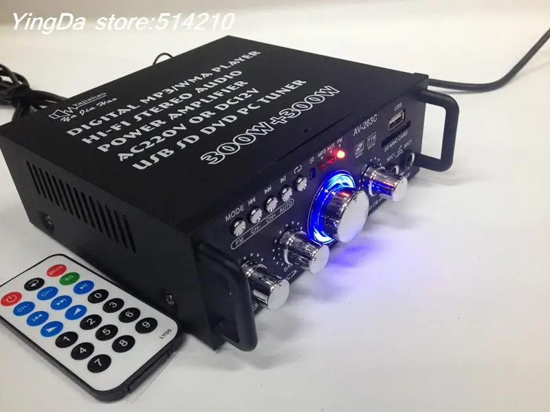 12 В 220 двойной HIFI усилитель KTV USB FM MP3 телефонный can choos bluetooth | Электроника