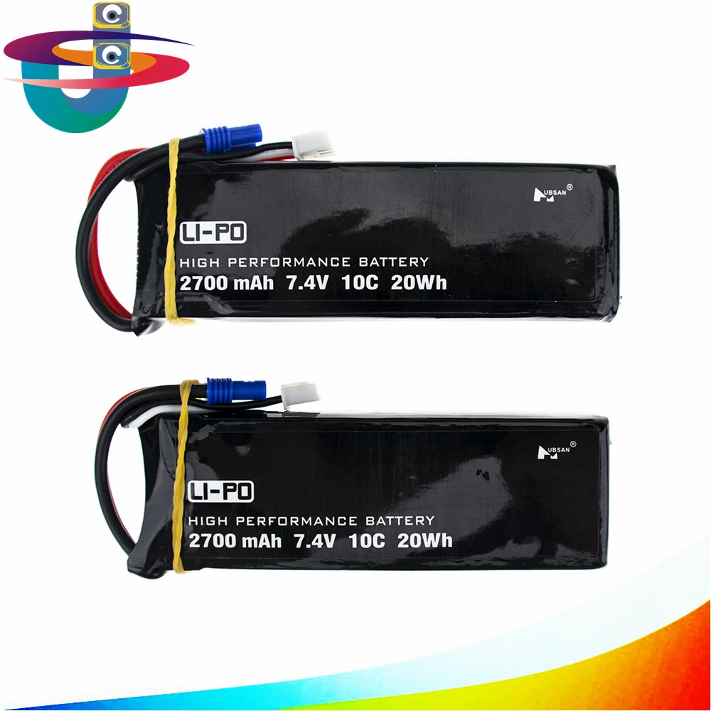 1 2 3 4 шт. 7 В 2700 мАч 10C Hubsan H501S X4 lipo аккумулятор для H501C Радиоуправляемый квадрокоптер