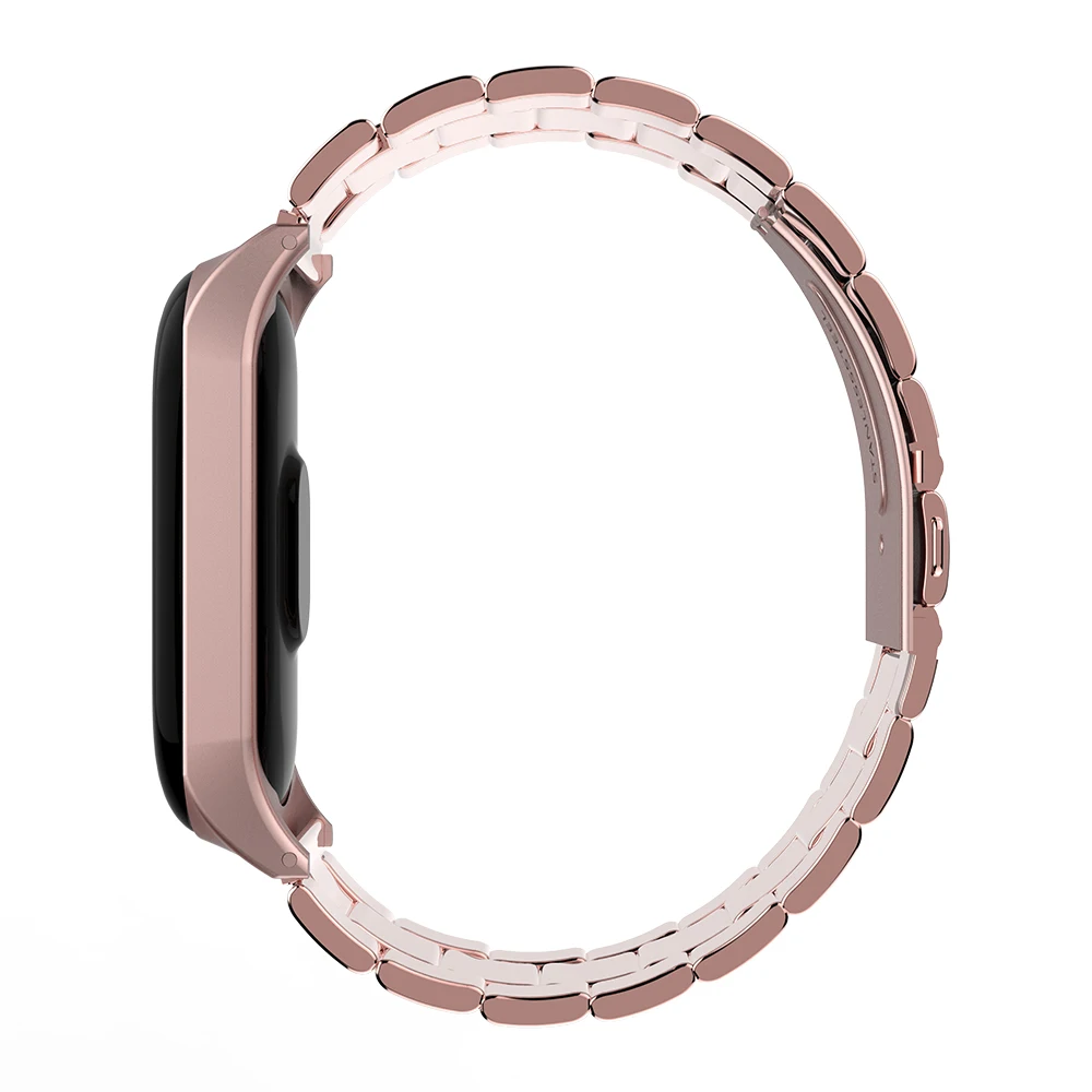 Nennbo, браслет на запястье, ремешок для Xiaomi Mi Band 3 MiBand 3, металлический браслет, ремешок на запястье из нержавеющей стали