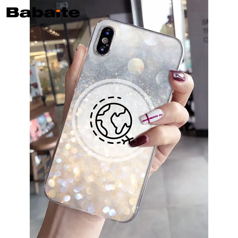Babaite Travel the world бумажный самолет розовый чехол для телефона iPhone X XS MAX 6 6s 7 7plus 8 8Plus 5 5S