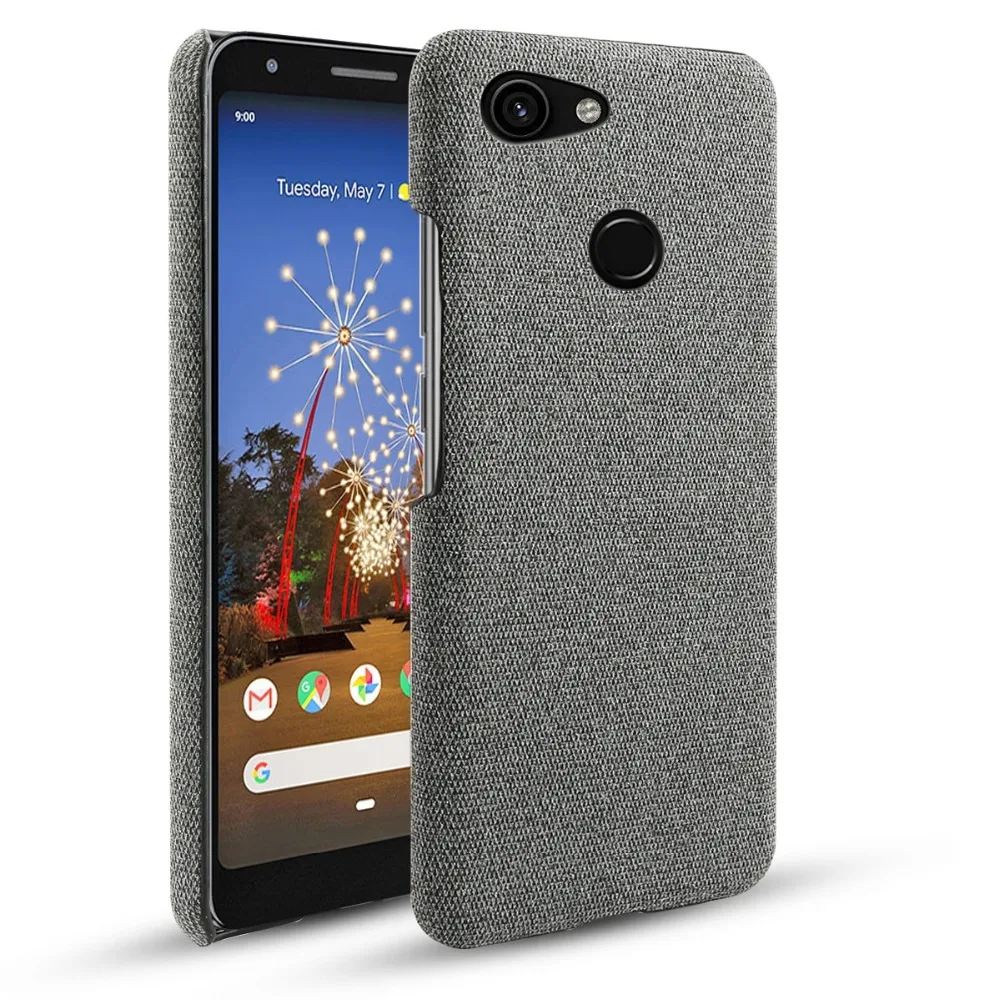 Для Google Pixel 3 3 XL 2 2 XL чехол Ретро тканые ткани против царапин тонкий ПК Жесткий Чехол для Google Pixel 3A 3A XL 4 XL чехол