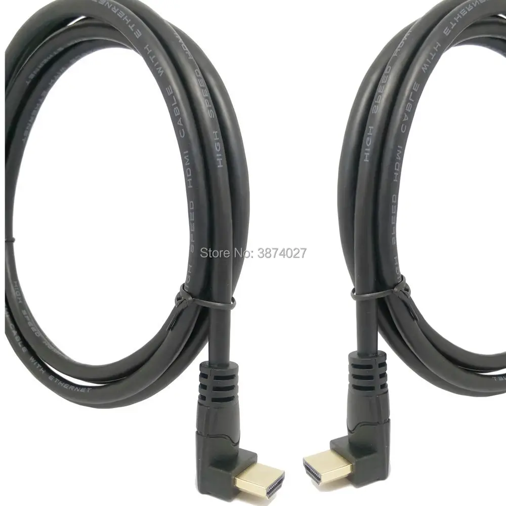 Высокое качество совместимому с HDMI 2 0 4K 3D двойной вверх под углом 90 градусов
