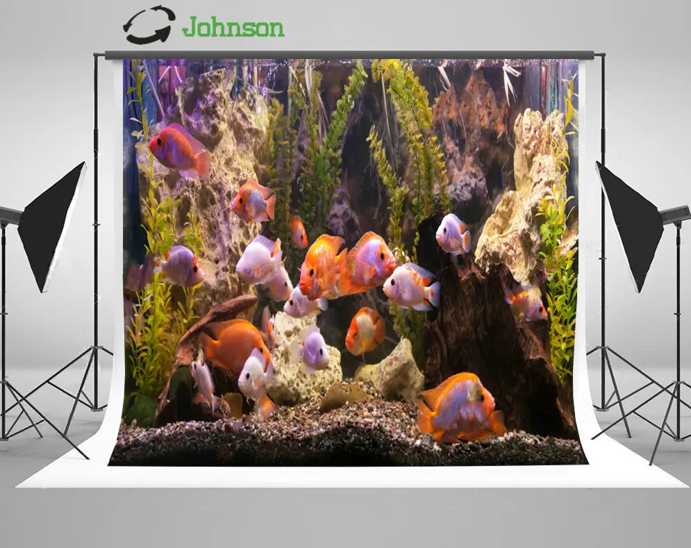 

Тропический Пресноводный Аквариум большой красный фон с кораллами полиэстер или виниловый тканевый фон для фотостудии высокого качества к...