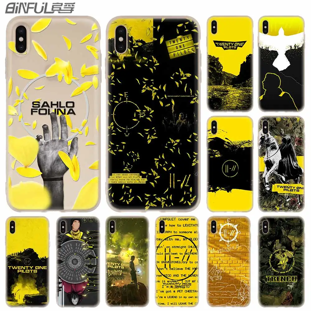 Силиконовый мягкий чехол для iPhone 11 12 Pro X XS Max XR 6 6S 7 8 Plus 5 Mini SE 2020 Twenty One Pilots|Бамперы| |