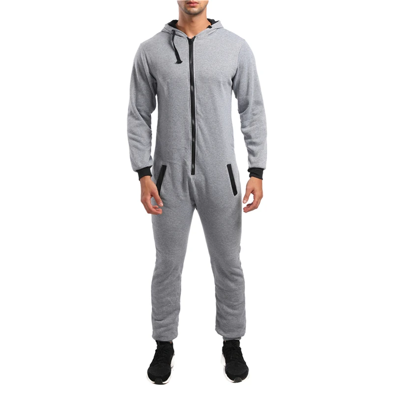 Для мужчин унисекс комбинезон для взрослых цельный Гар t Non Пижама Playsuit блузка с