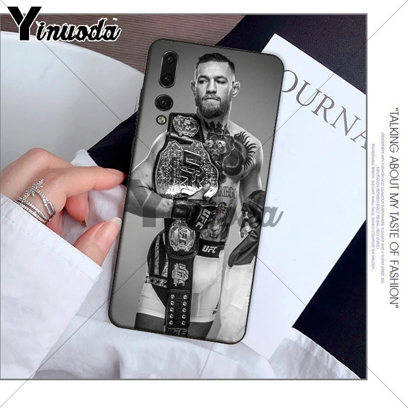 Yinuoda Conor McGregor черный мягкий чехол для телефона из ТПУ Huawei P10 plus 20 pro P20 lite mate9 10 honor view10