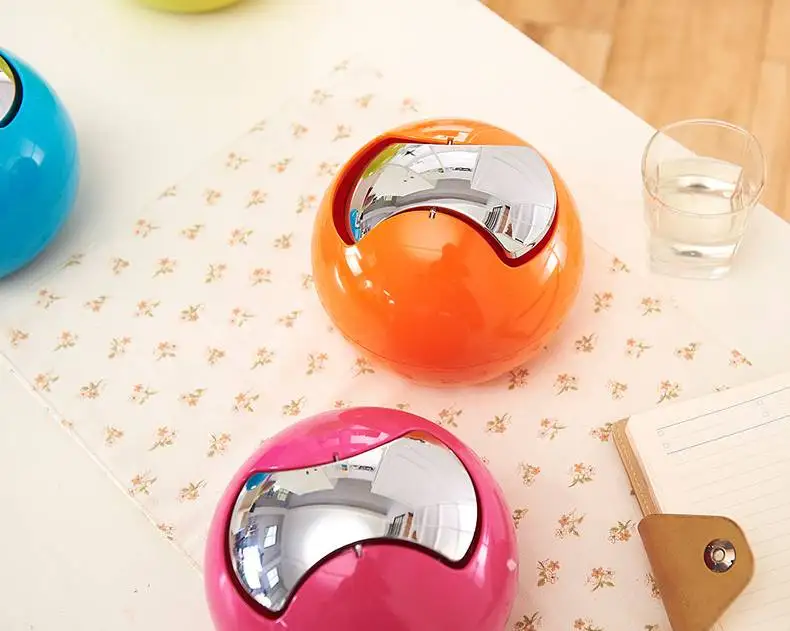 1 шт. креативный Сферический мини мусорный бак мусорное ведро домашний офис