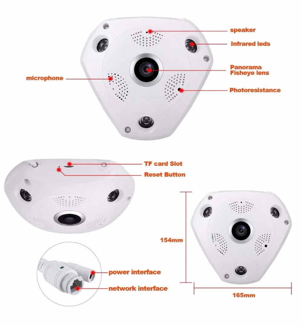 360 градусов рыбий глаз Wifi IP мини-камера 960P HD маленький внутренний P2P микро DV DVR камера датчик движения видеокамера Поддержка TF карта