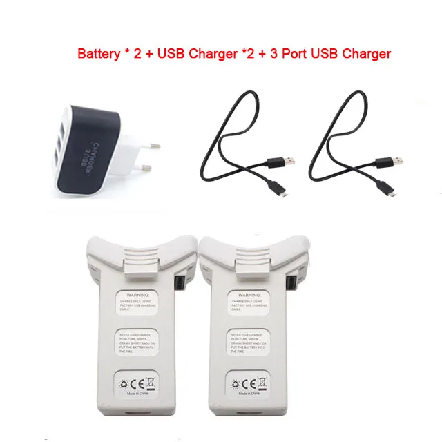 White BatteryX2 Char S70W 7,4 V 2500Mah Li-po аккумулятор для S70W RC Квадрокоптер Дрон запасные части Аксессуары - Цвет: White BatteryX2 Char