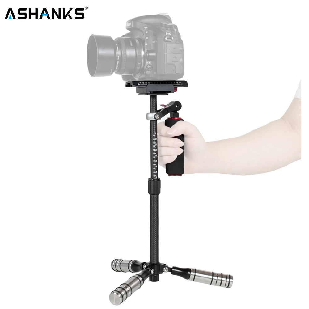Мини Стабилизатор для камеры ASHANKS Dslr карманный из углеродного волокна