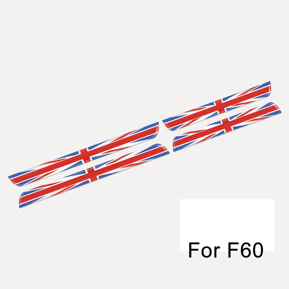 F60 Red Jack 1 компл. Юнион Джек порога Добро пожаловать пластина педаль подножка наклейки для MINI Cooper F54 Clubman F55 F56 земляк стиль - Название цвета: F60 Red Jack