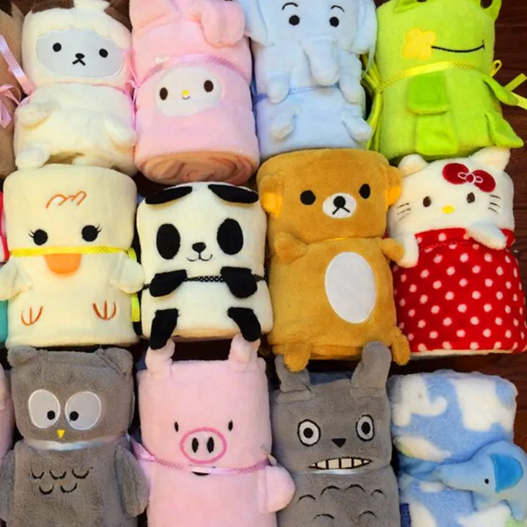1 шт. 100x80 см фланель мультфильм сова Totoro panda слон дизайн одеяло ТВ диван